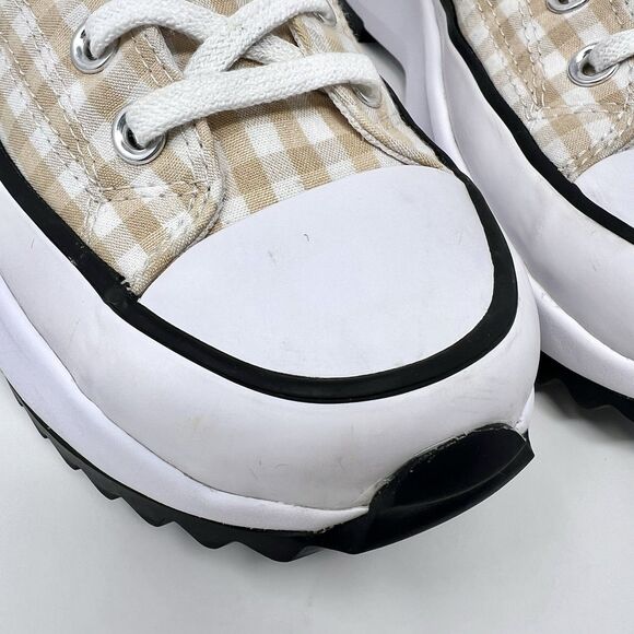 Converse Run Star Hike Shoes Sz 10.5 Gingham Chunky Platform High-Top Sneakers - Picture 11 of 13